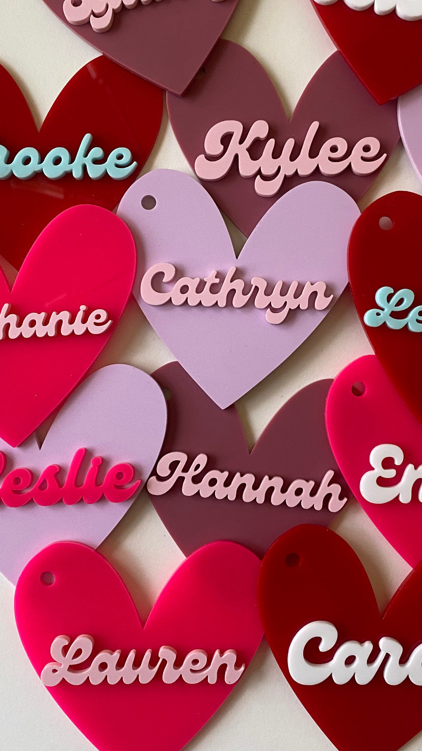 Valentine's Day Tag | Valentines Basket Heart Tag