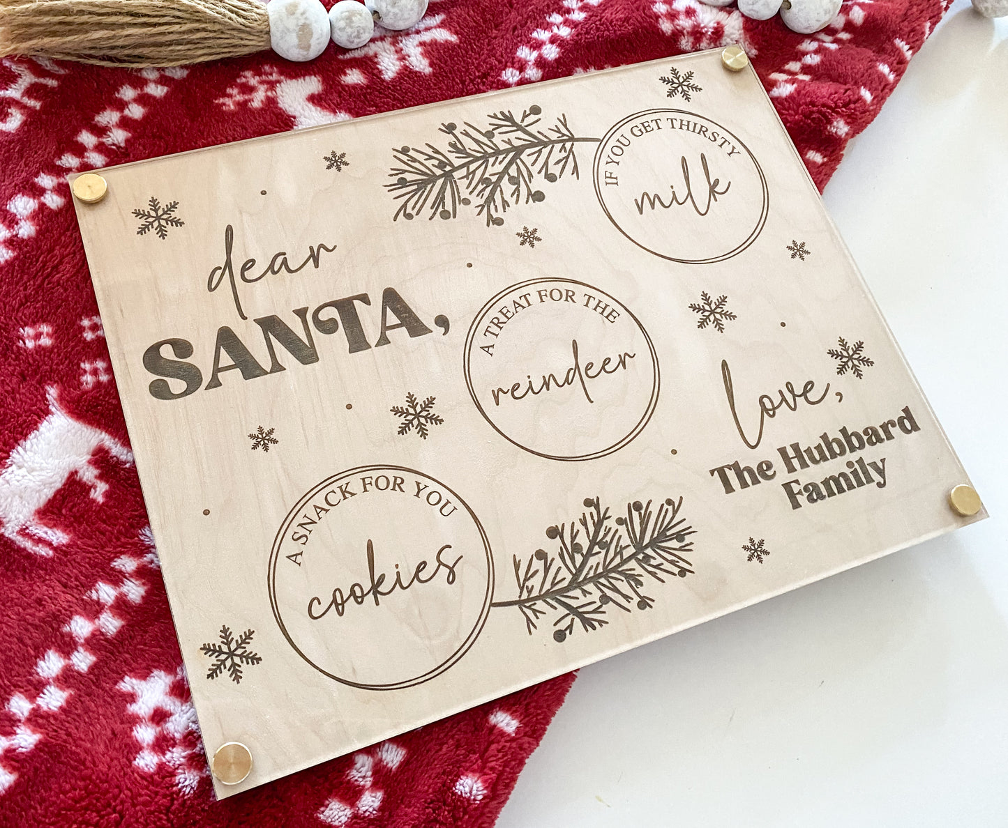 Dear Santa Cookie Tray
