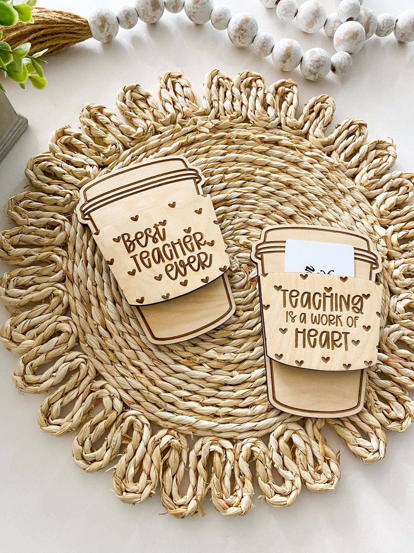 Teacher Coffee Gift Card Holders