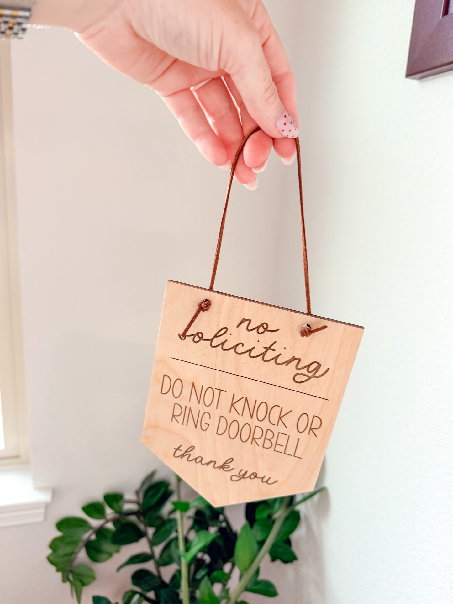 No Soliciting Sign