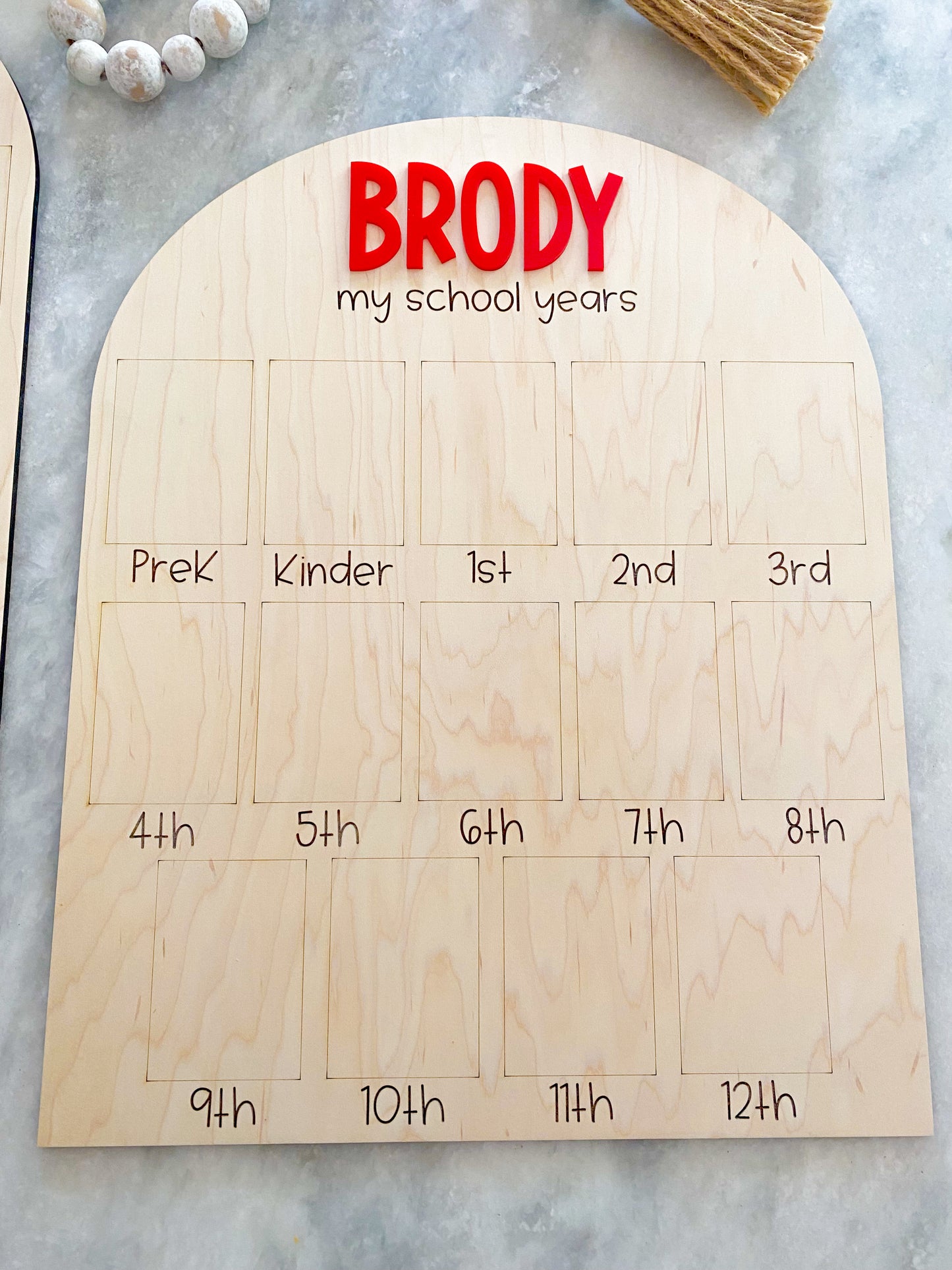 My School Years Photo Board