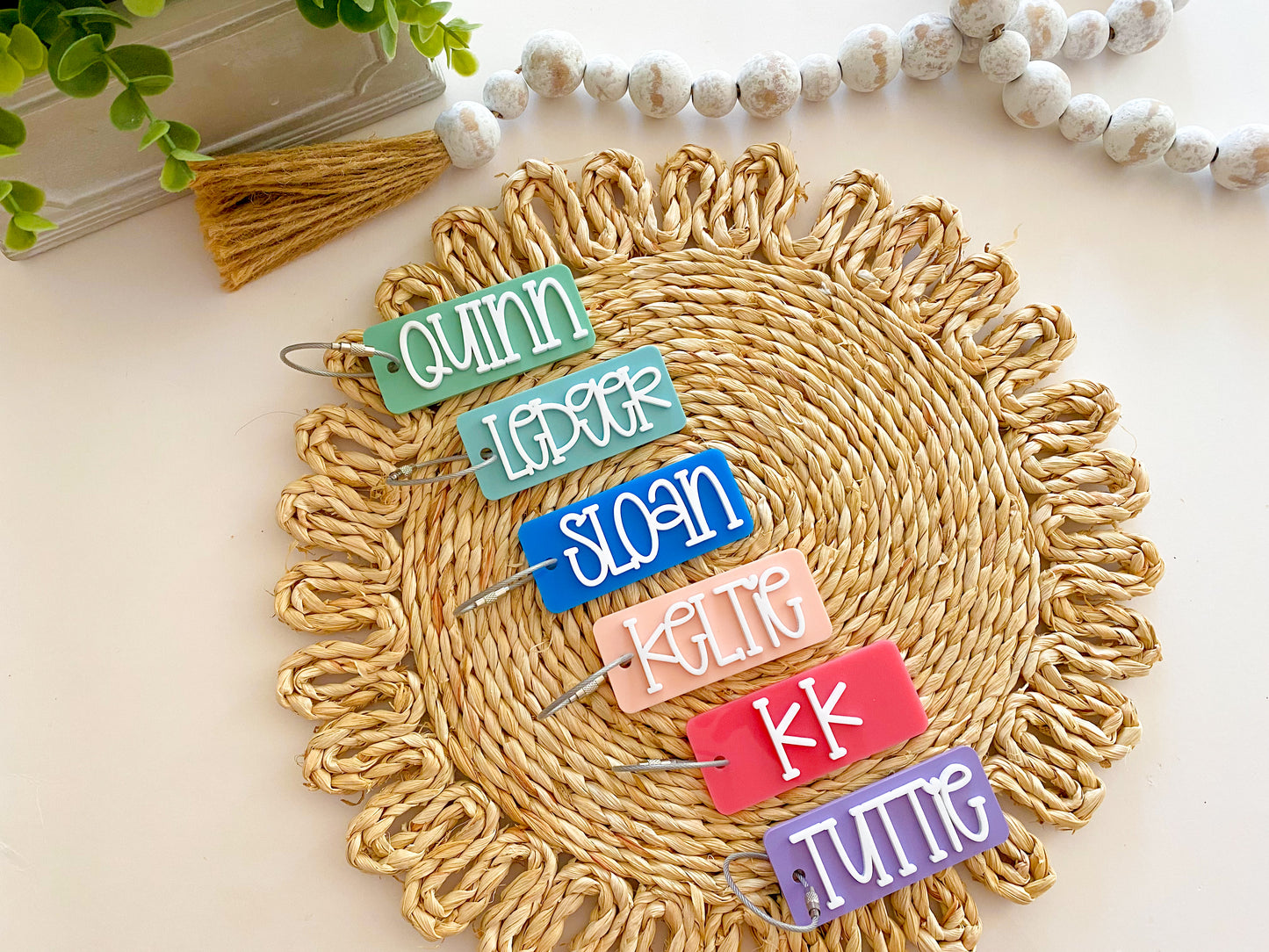 Acrylic Name Keychain Rectangle