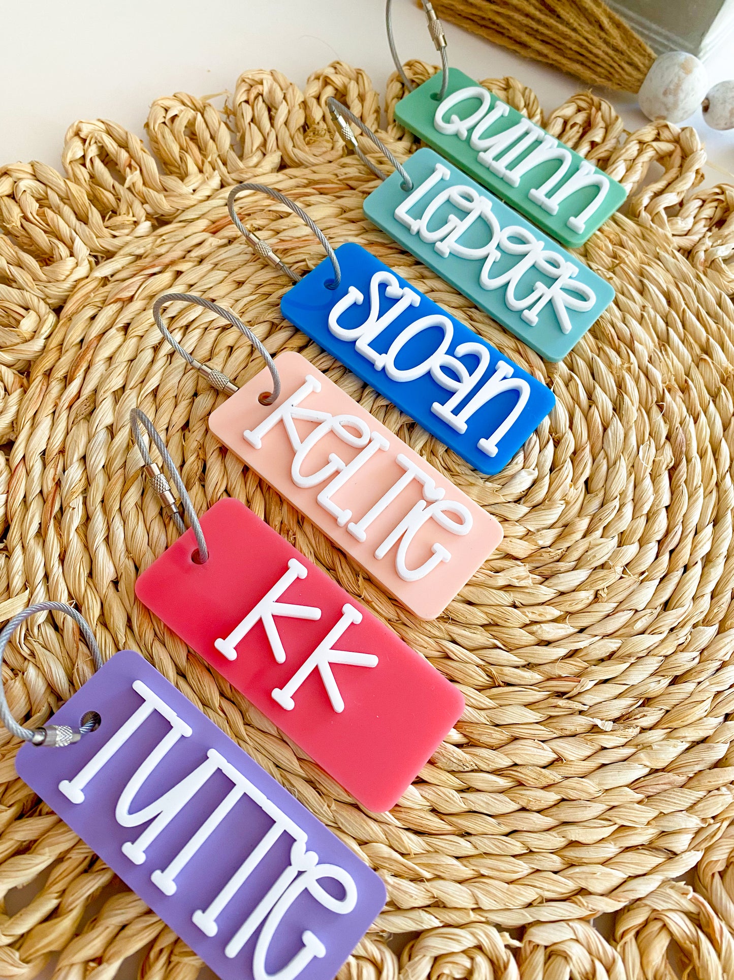 Acrylic Name Keychain Rectangle