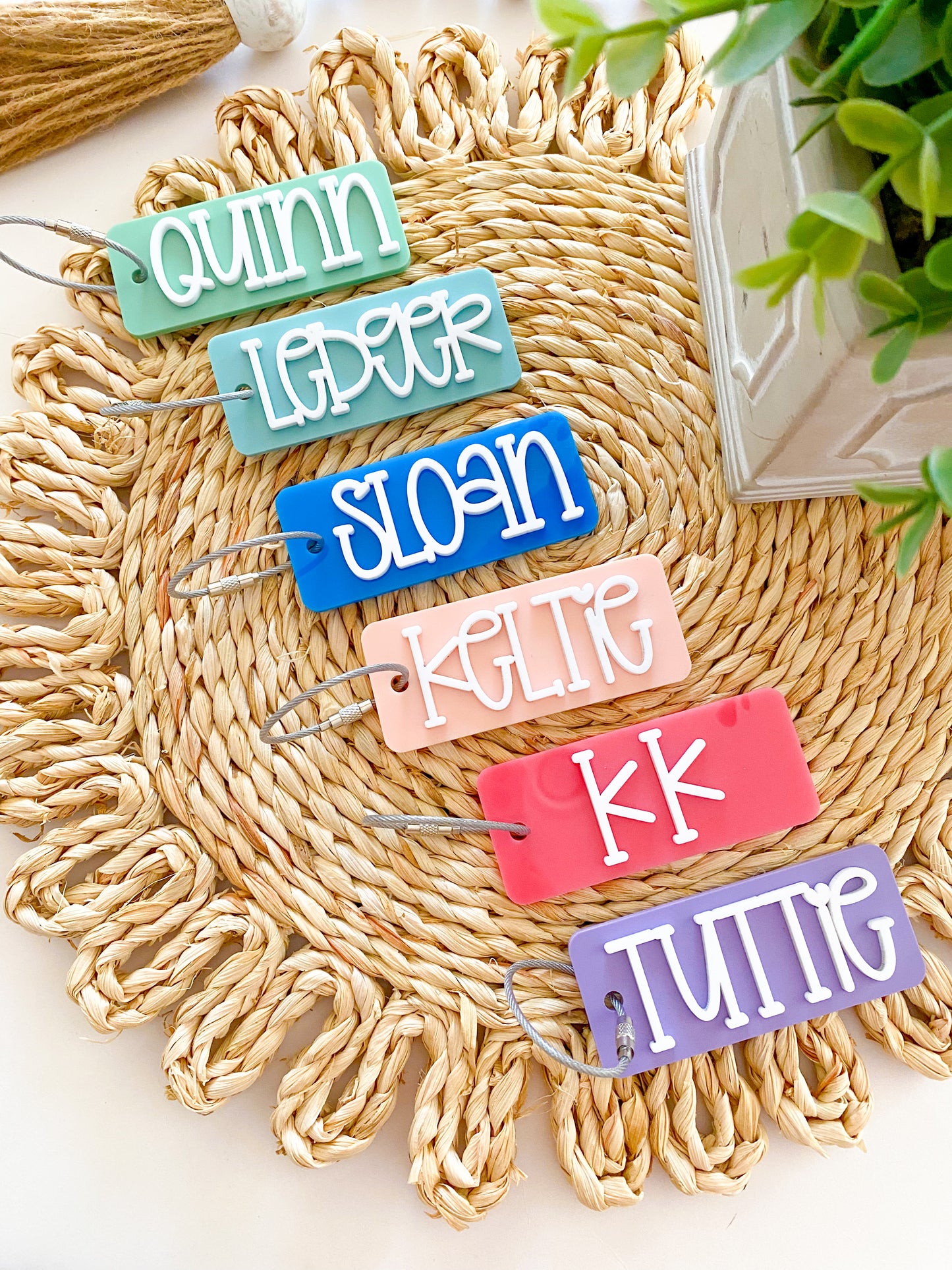 Acrylic Name Keychain Rectangle
