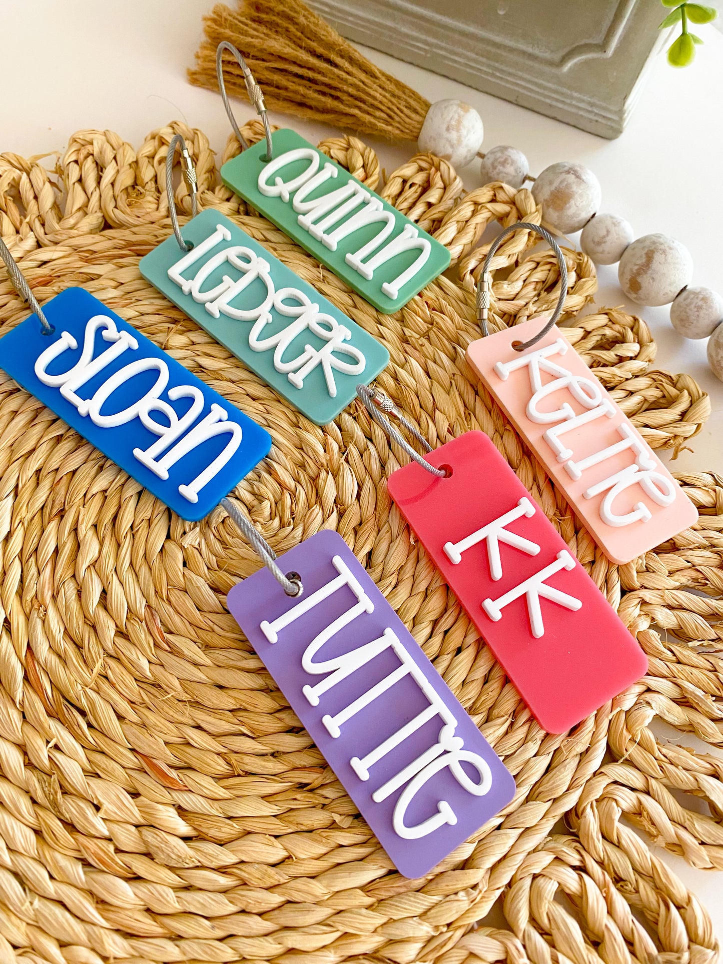 Acrylic Name Keychain Rectangle