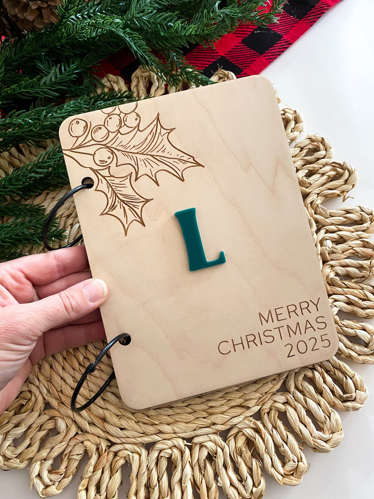 Christmas Card Holder With Acrylic