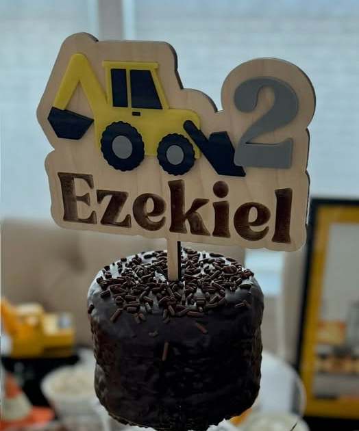 Construction Vehicle Cake Topper