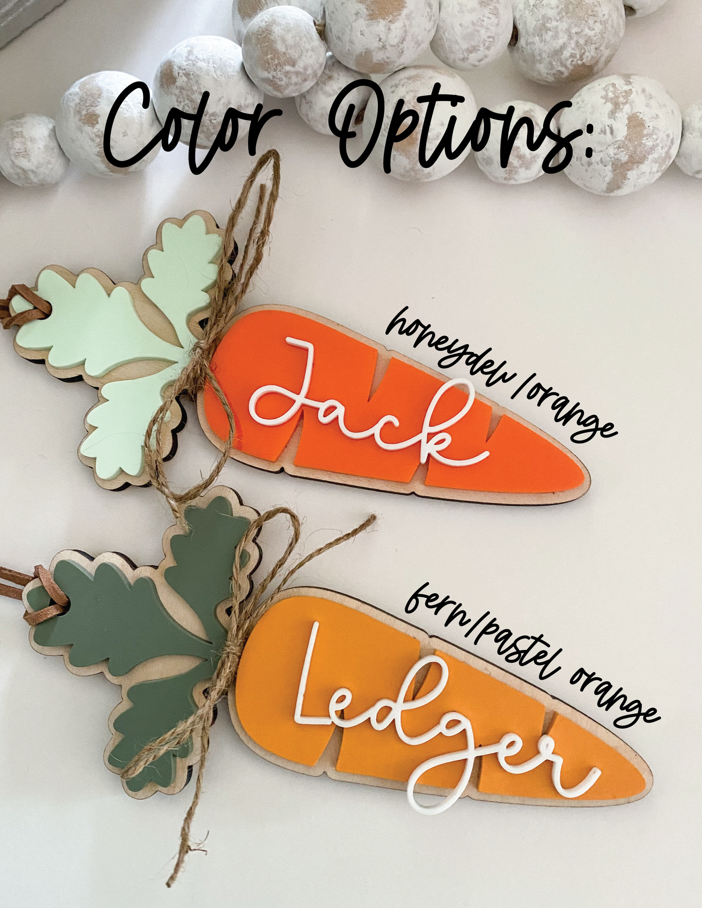 Easter Basket Carrot Tag
