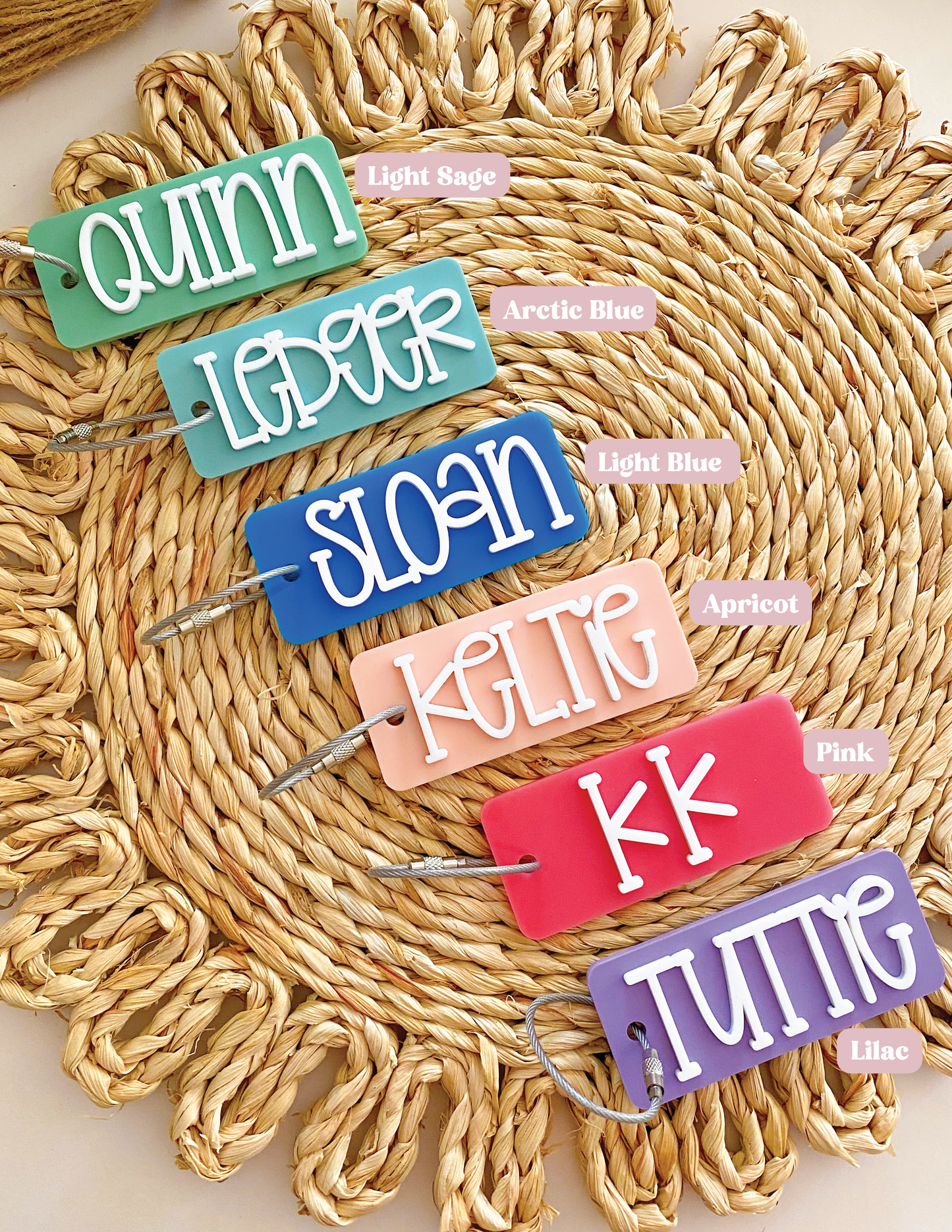 Acrylic Name Keychain Rectangle