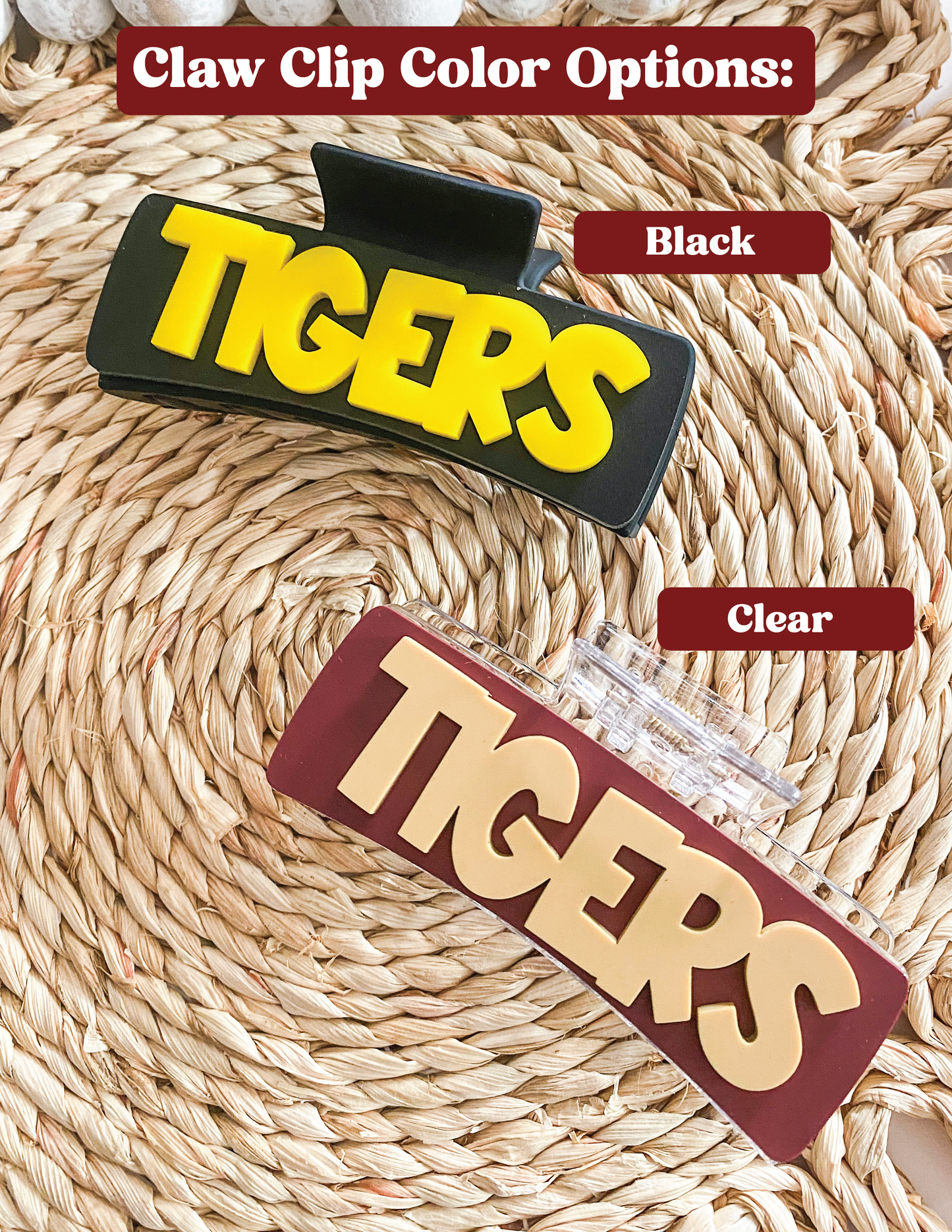Customized Team Claw Clips
