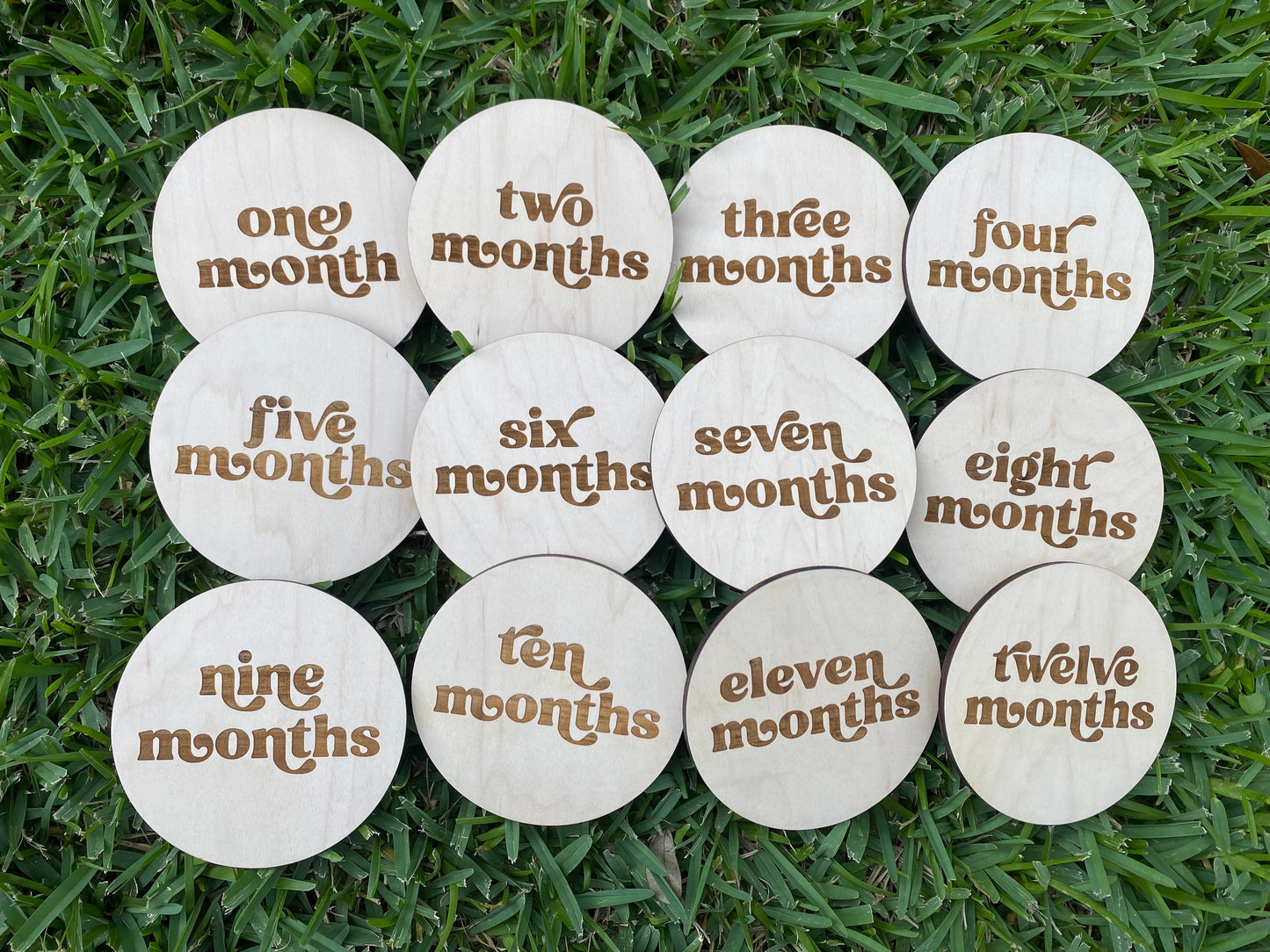 Baby Wooden Monthly Milestone Disc