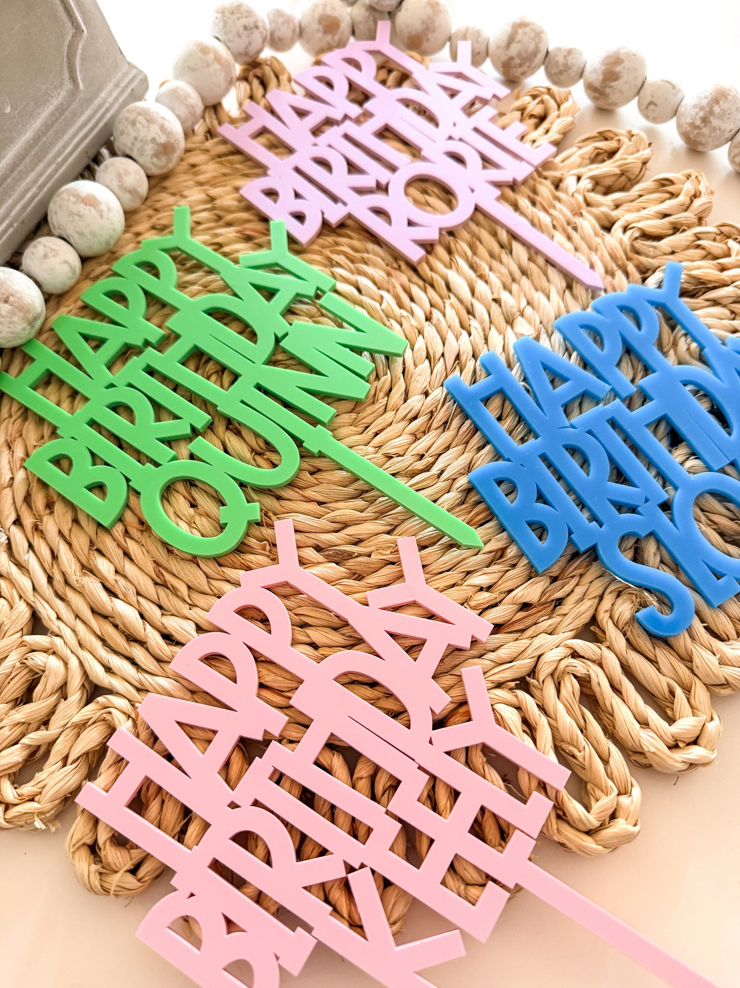 Personalized Happy Birthday Cake Topper