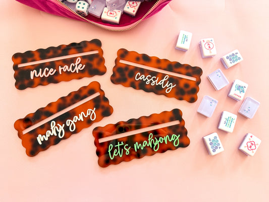 Personalized Tortoise Shell Mahjong Line Finder