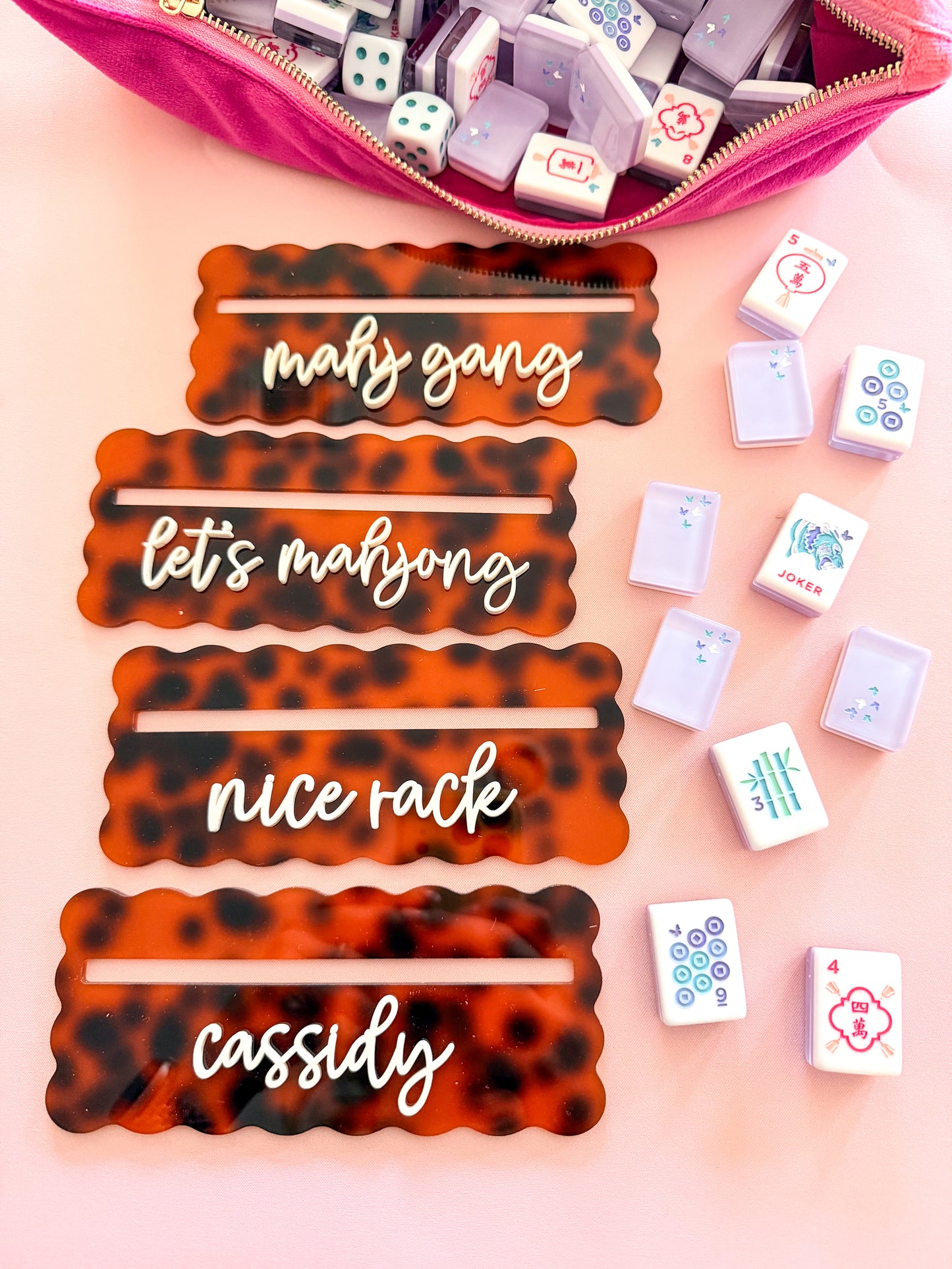 Personalized Tortoise Shell Mahjong Line Finder
