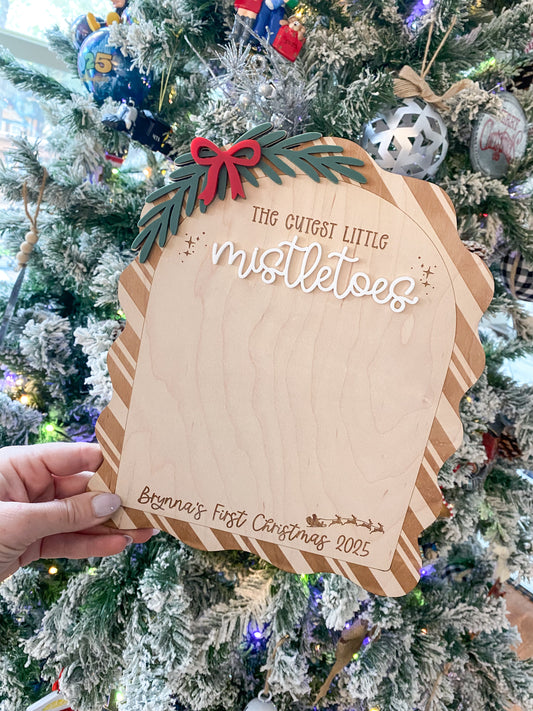 Mistletoes Footprint Sign