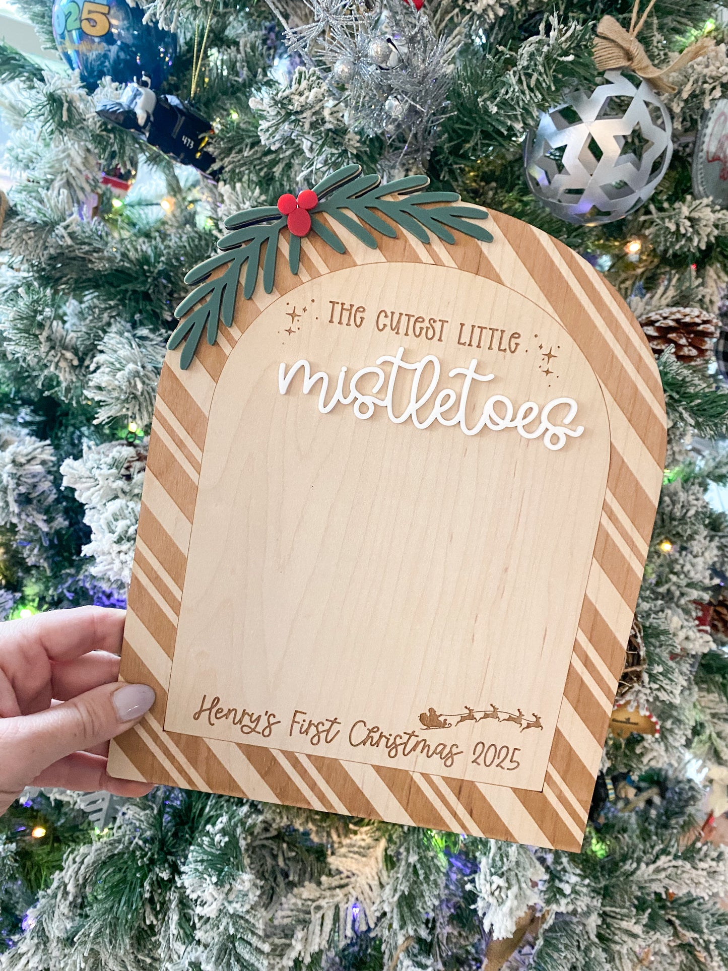 Mistletoes Footprint Sign