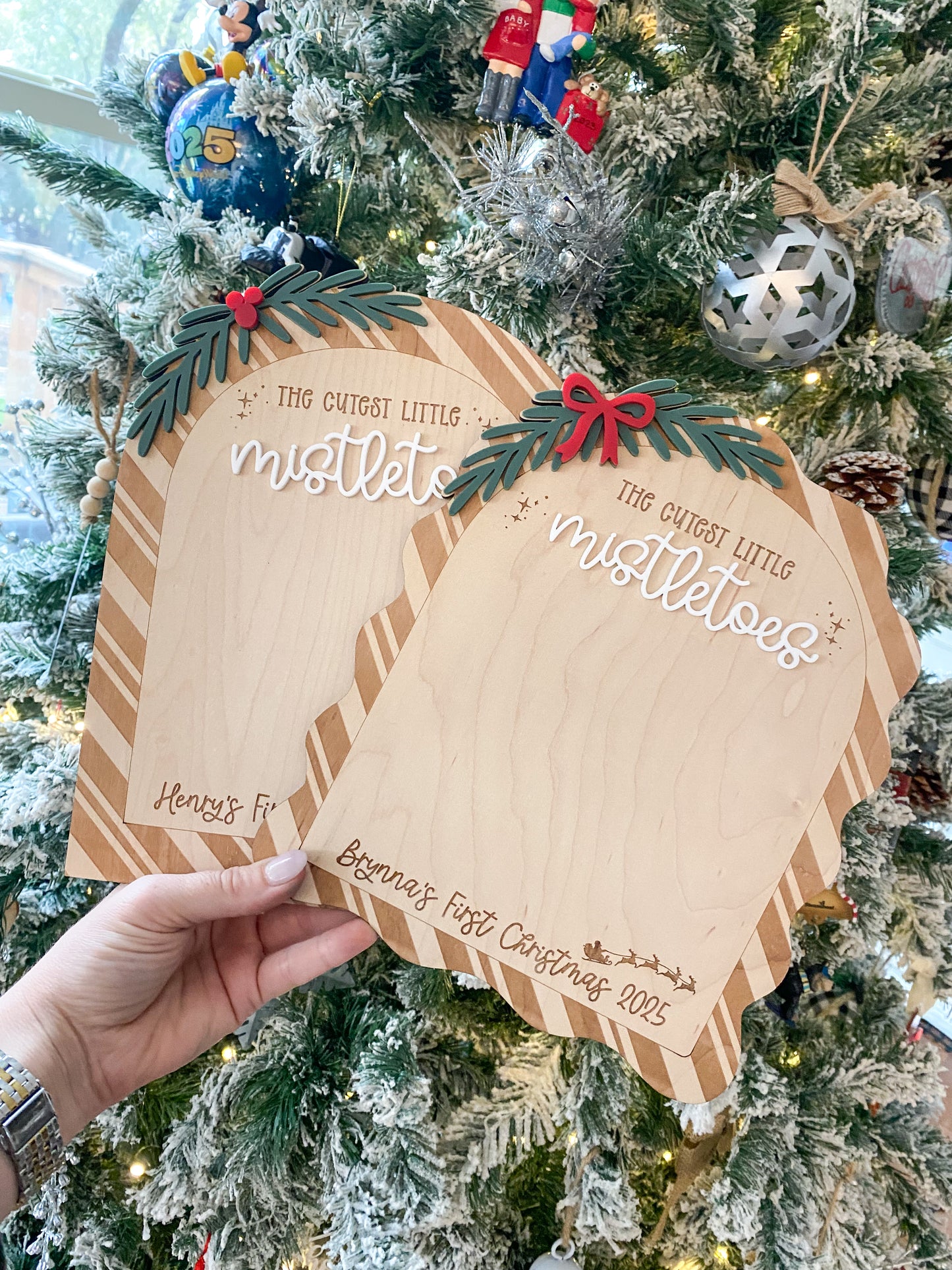 Mistletoes Footprint Sign