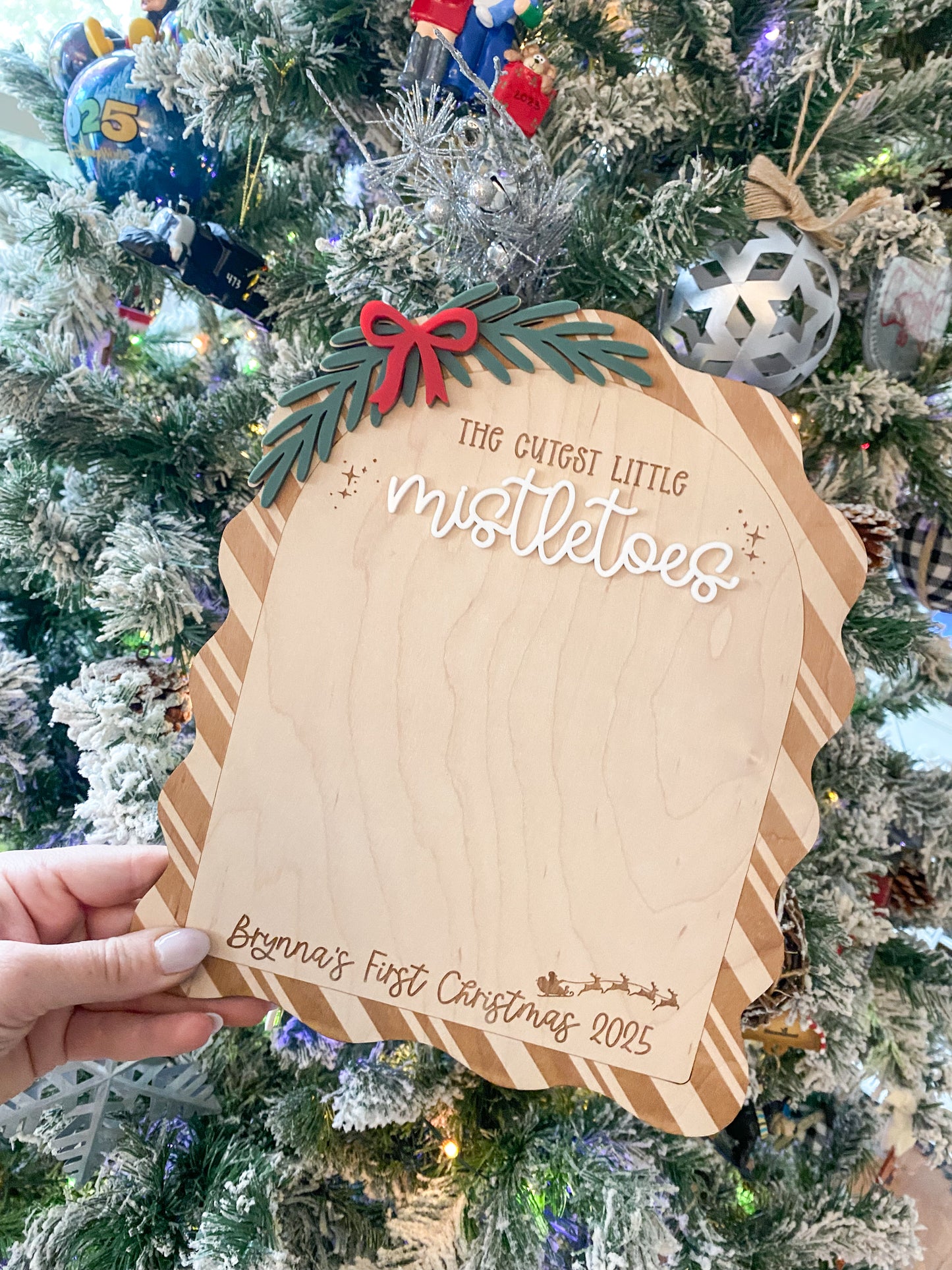 Mistletoes Footprint Sign