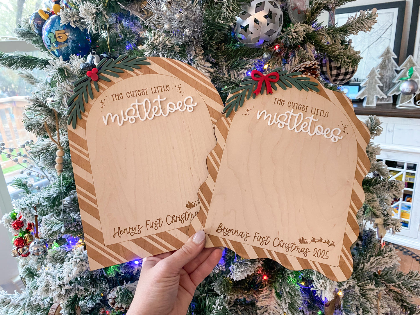 Mistletoes Footprint Sign