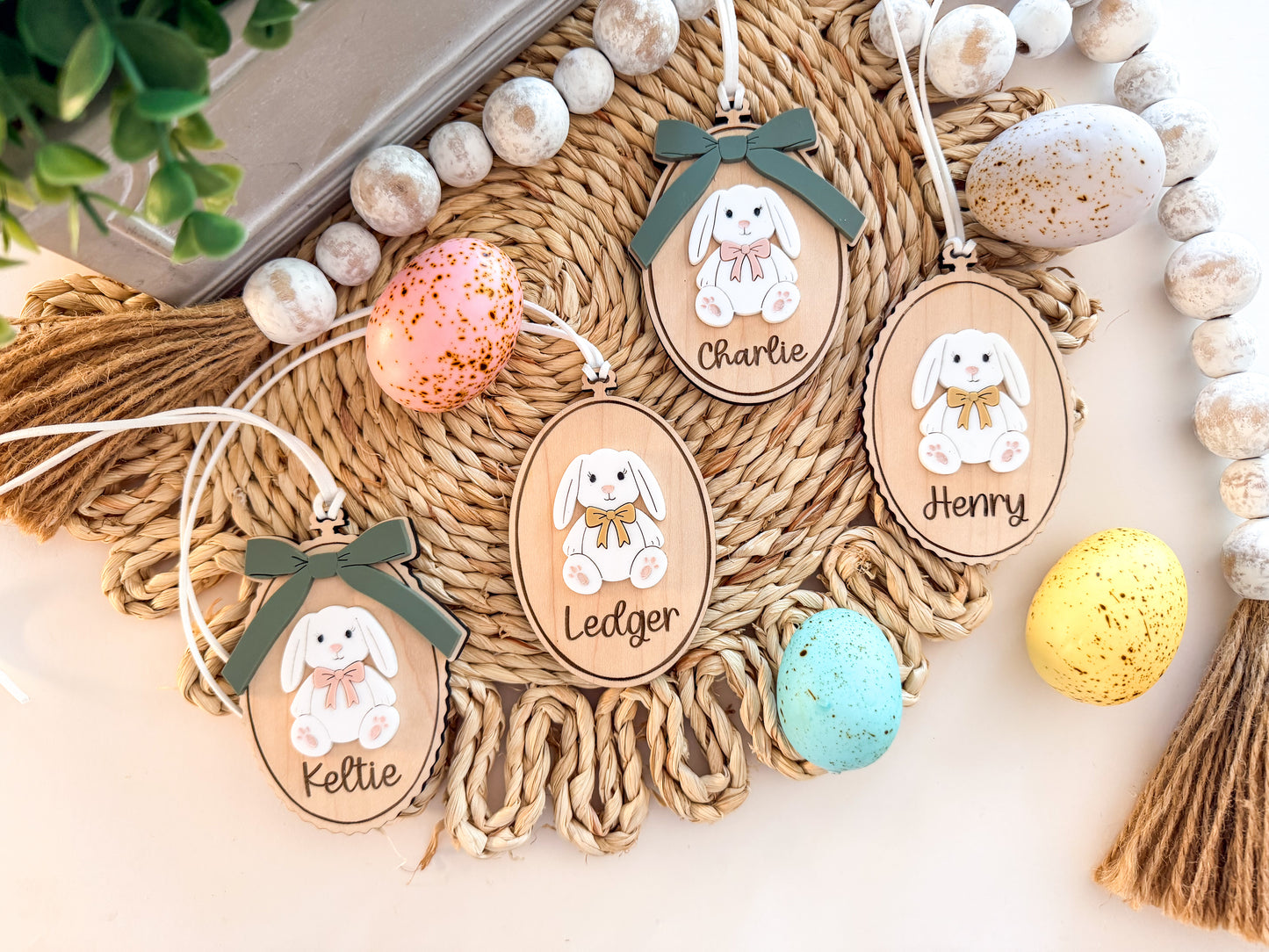 Vintage Bunny Easter Tag