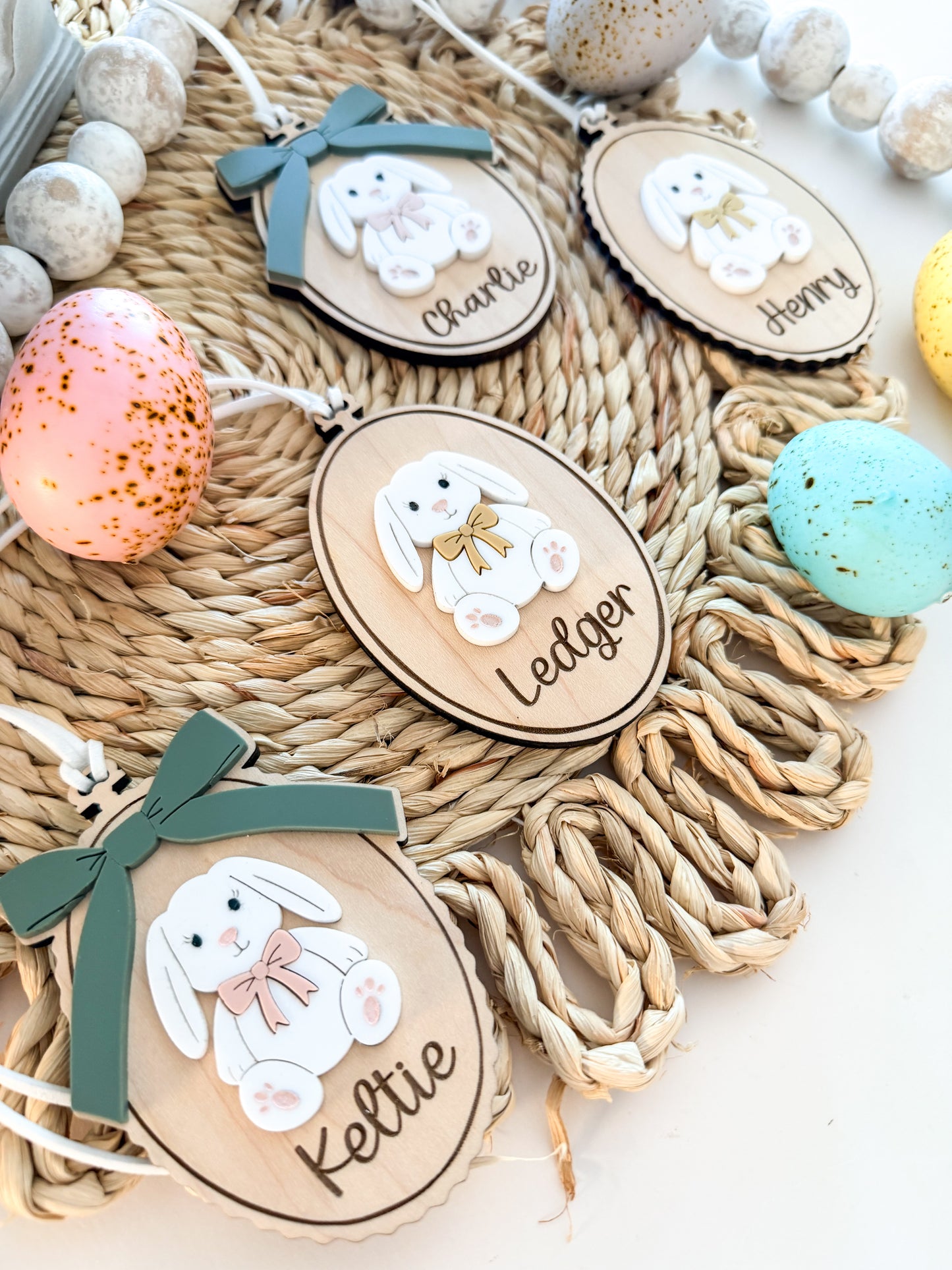 Vintage Bunny Easter Tag