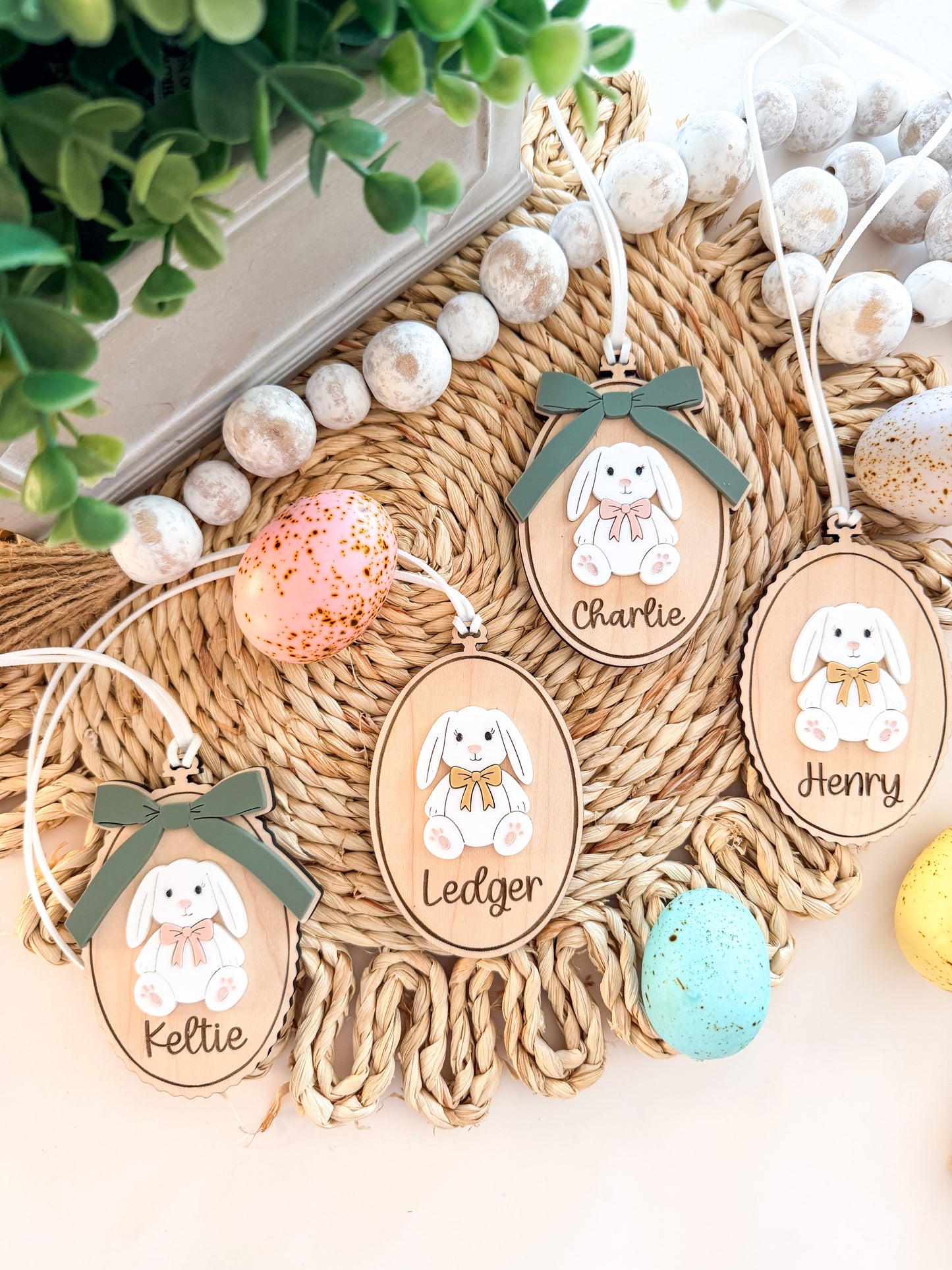 Vintage Bunny Easter Tag