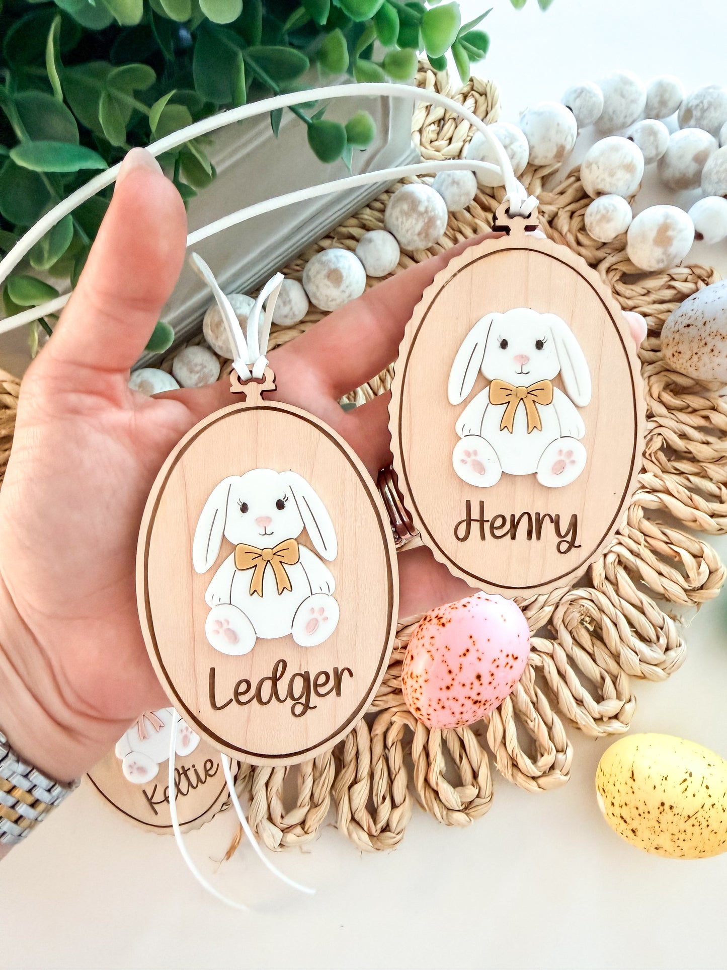 Vintage Bunny Easter Tag