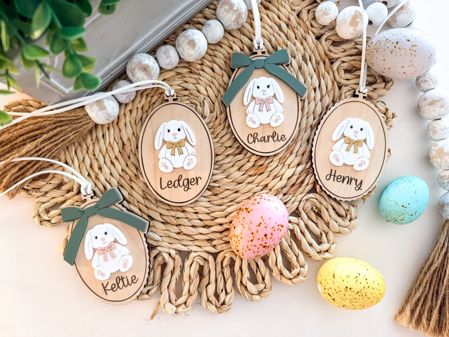 Vintage Bunny Easter Tag