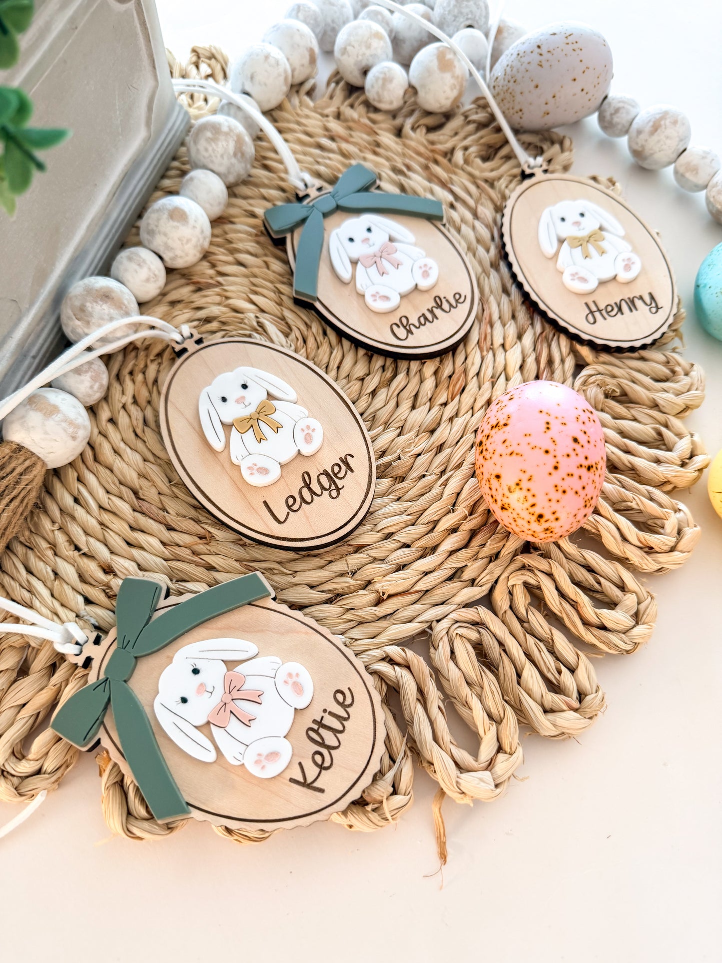 Vintage Bunny Easter Tag