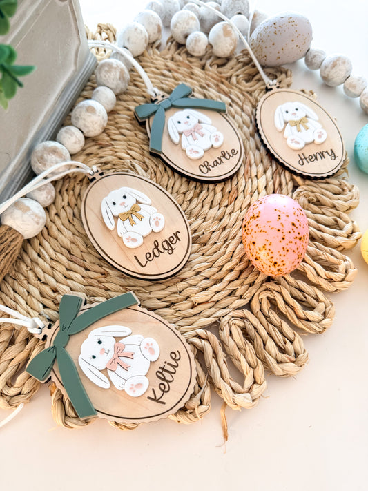 Vintage Bunny Easter Tag