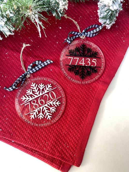 Christmas Zip Code Ornament