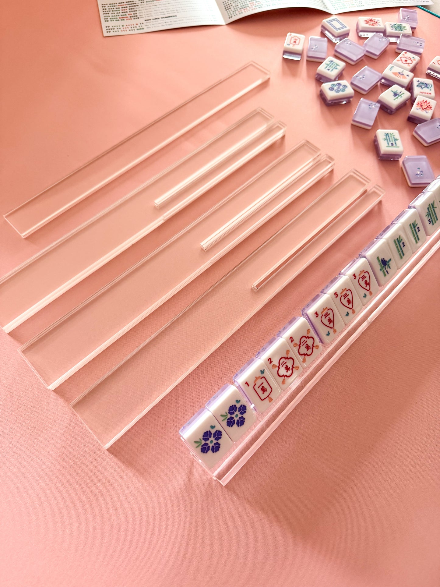 Mahjong Travel Rack Set