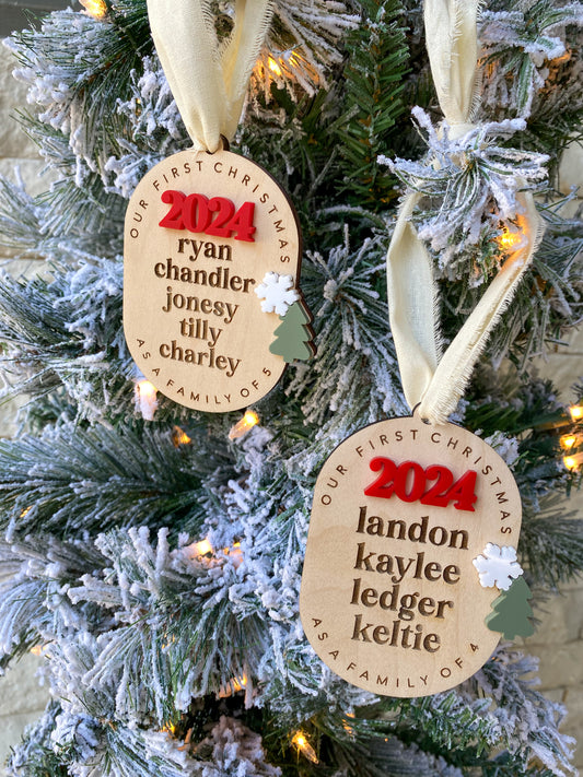 First Christmas Family Ornament