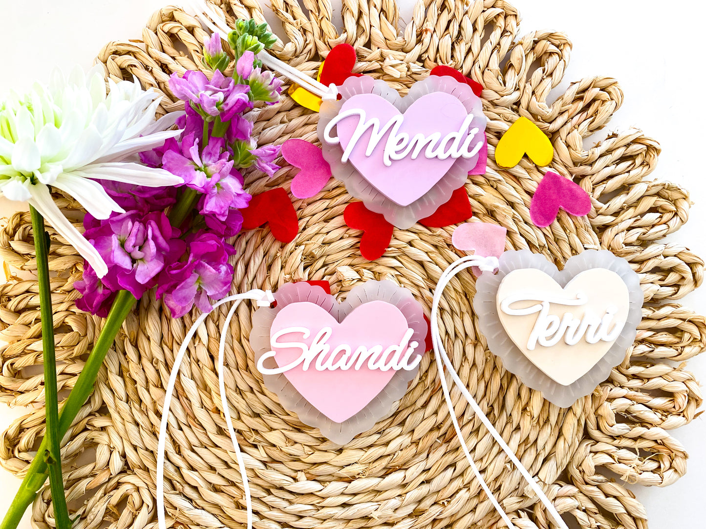 Scallop Heart Valentine Tag