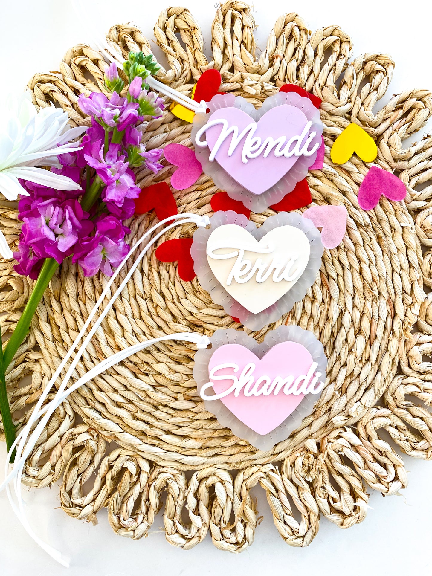 Scallop Heart Valentine Tag