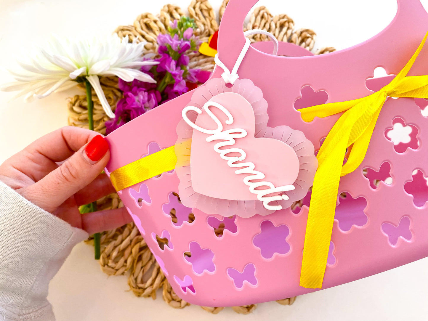 Scallop Heart Valentine Tag
