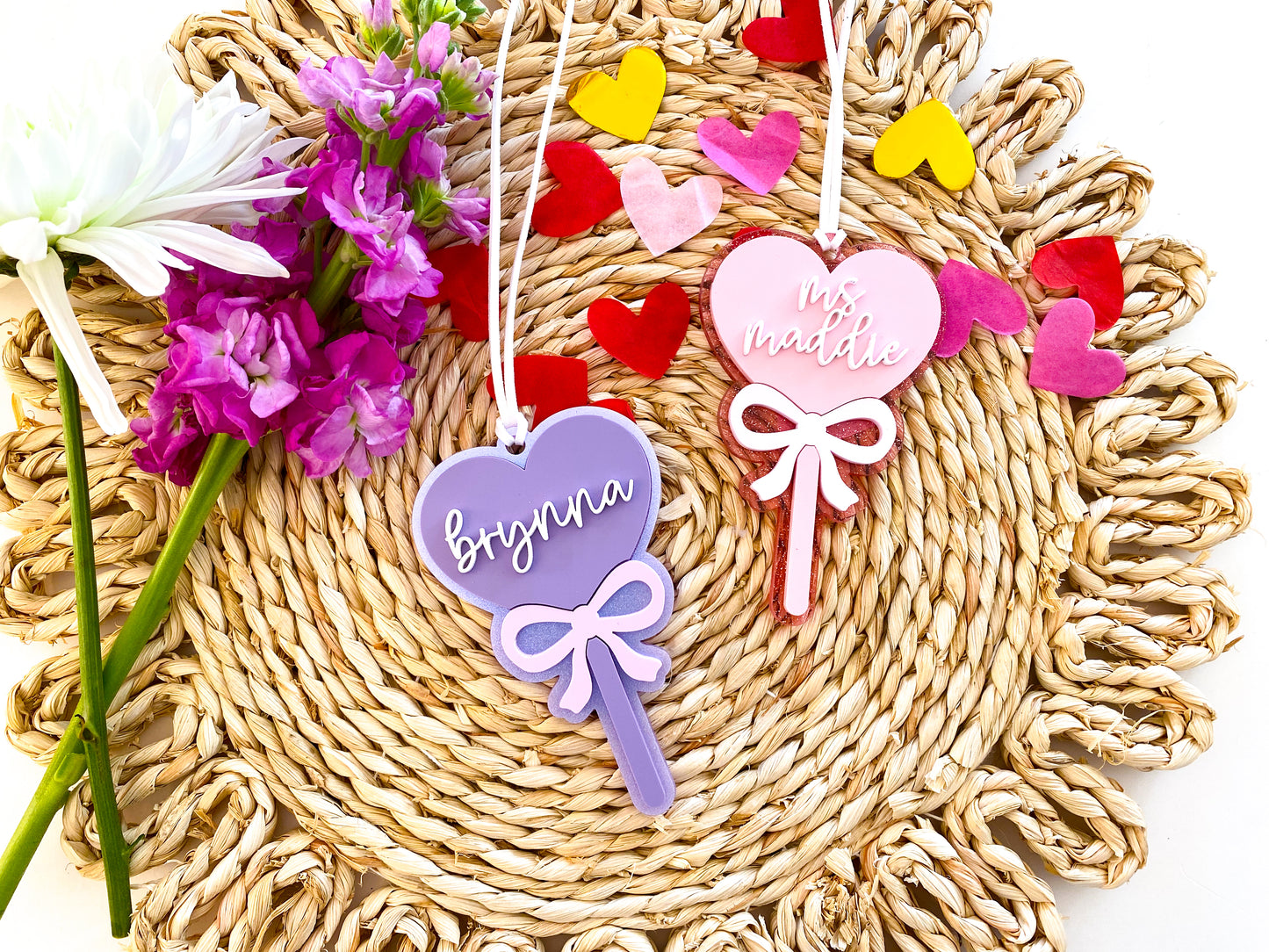 Heart Sucker Valentine Tag