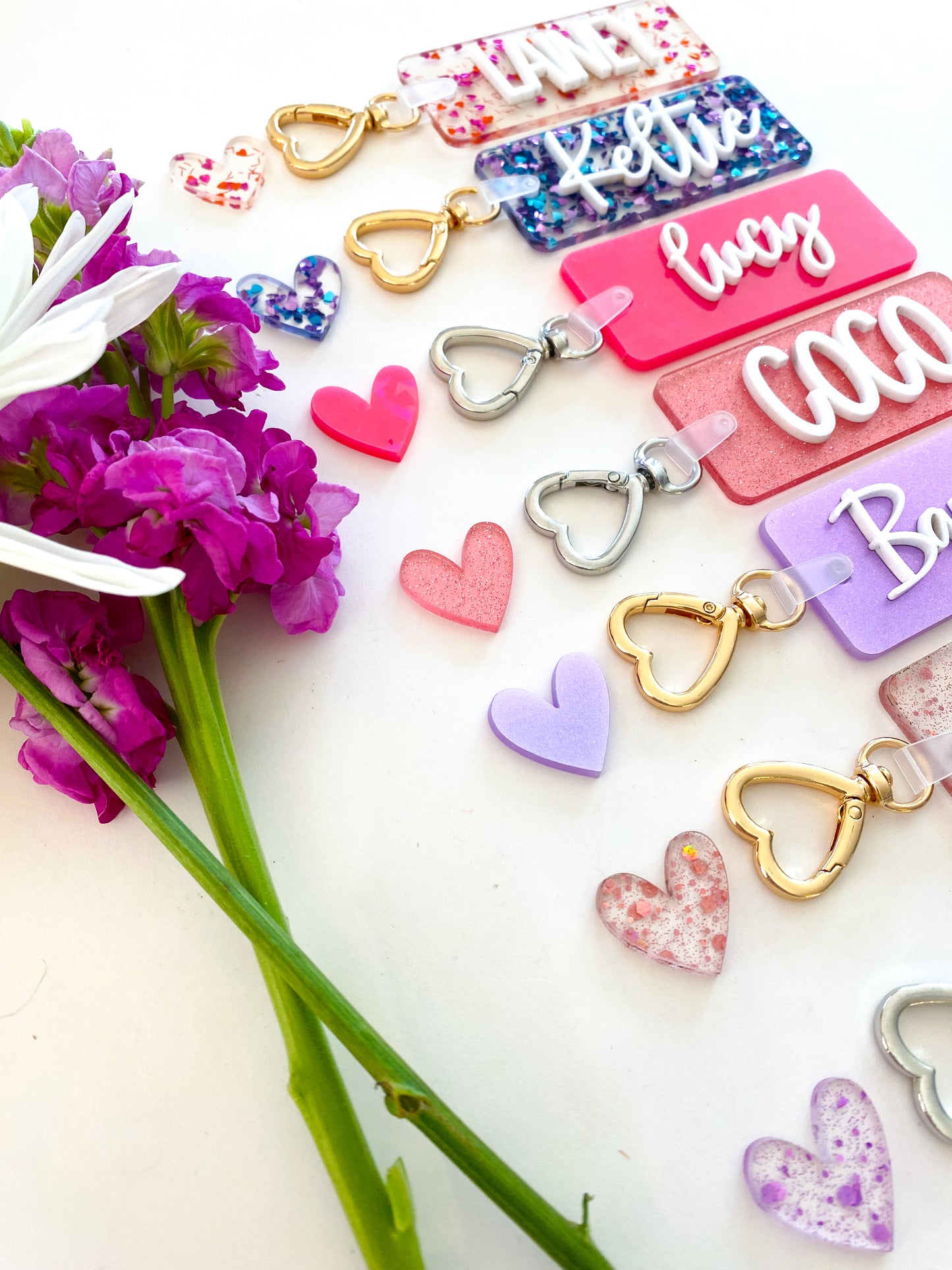 Colorful Acrylic Name Keychain