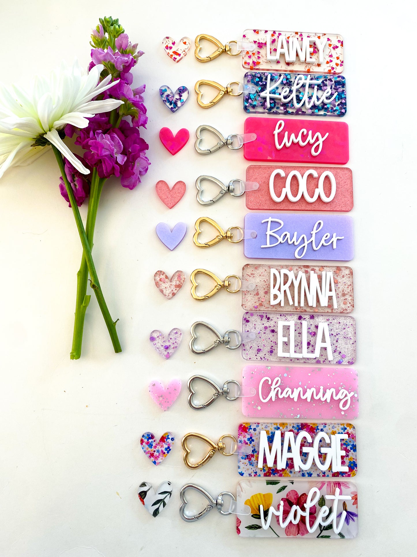 Colorful Acrylic Name Keychain
