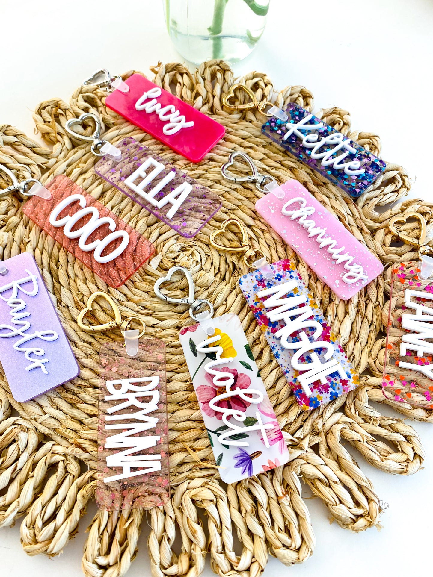 Colorful Acrylic Name Keychain