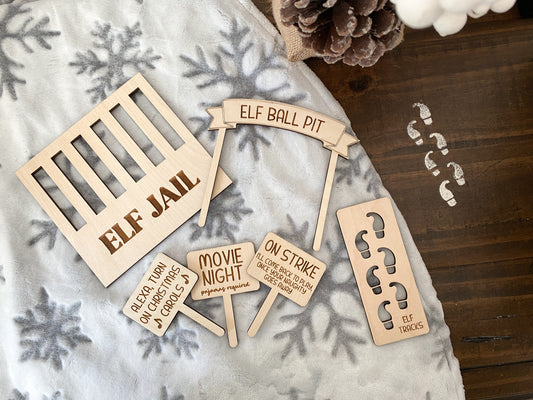 Elf Sign Props