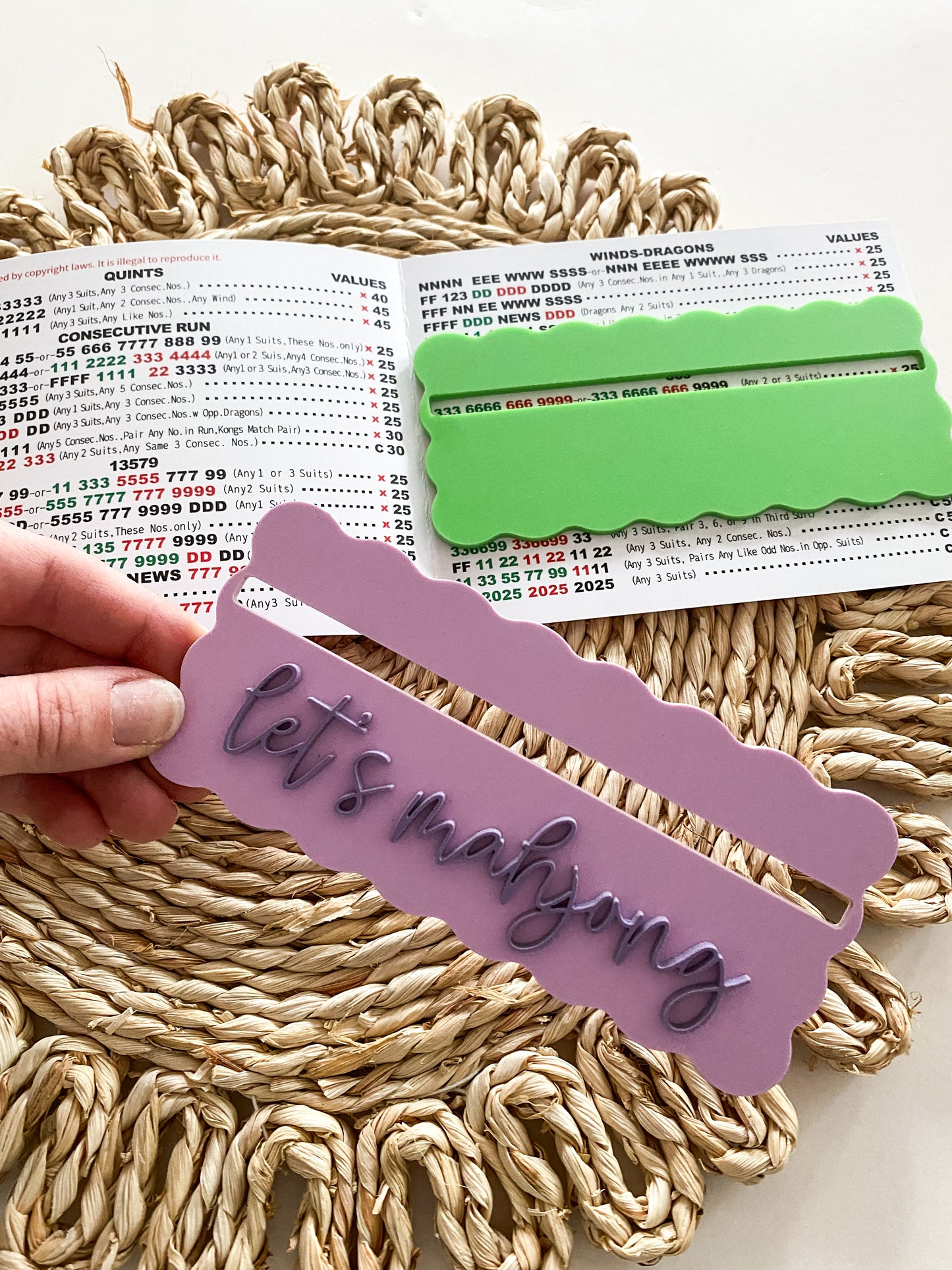 Scalloped Mahjong Line Reader