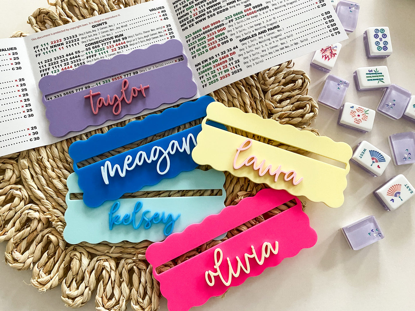 Scalloped Mahjong Line Reader