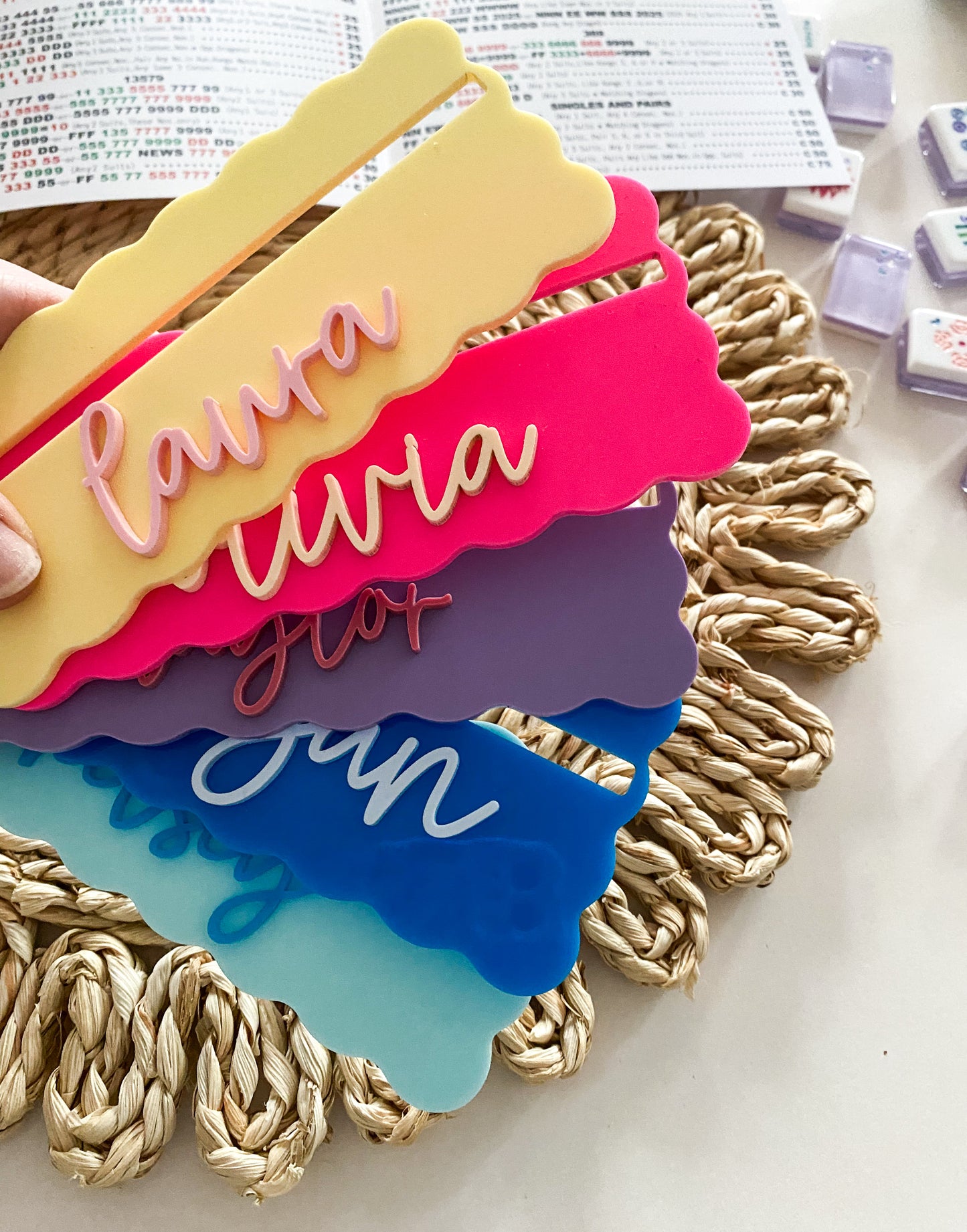 Scalloped Mahjong Line Reader