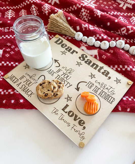 Dear Santa Cookie Tray