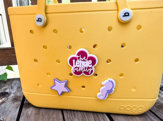 Bogg Bag Flower, Star and Ice Cream Charms