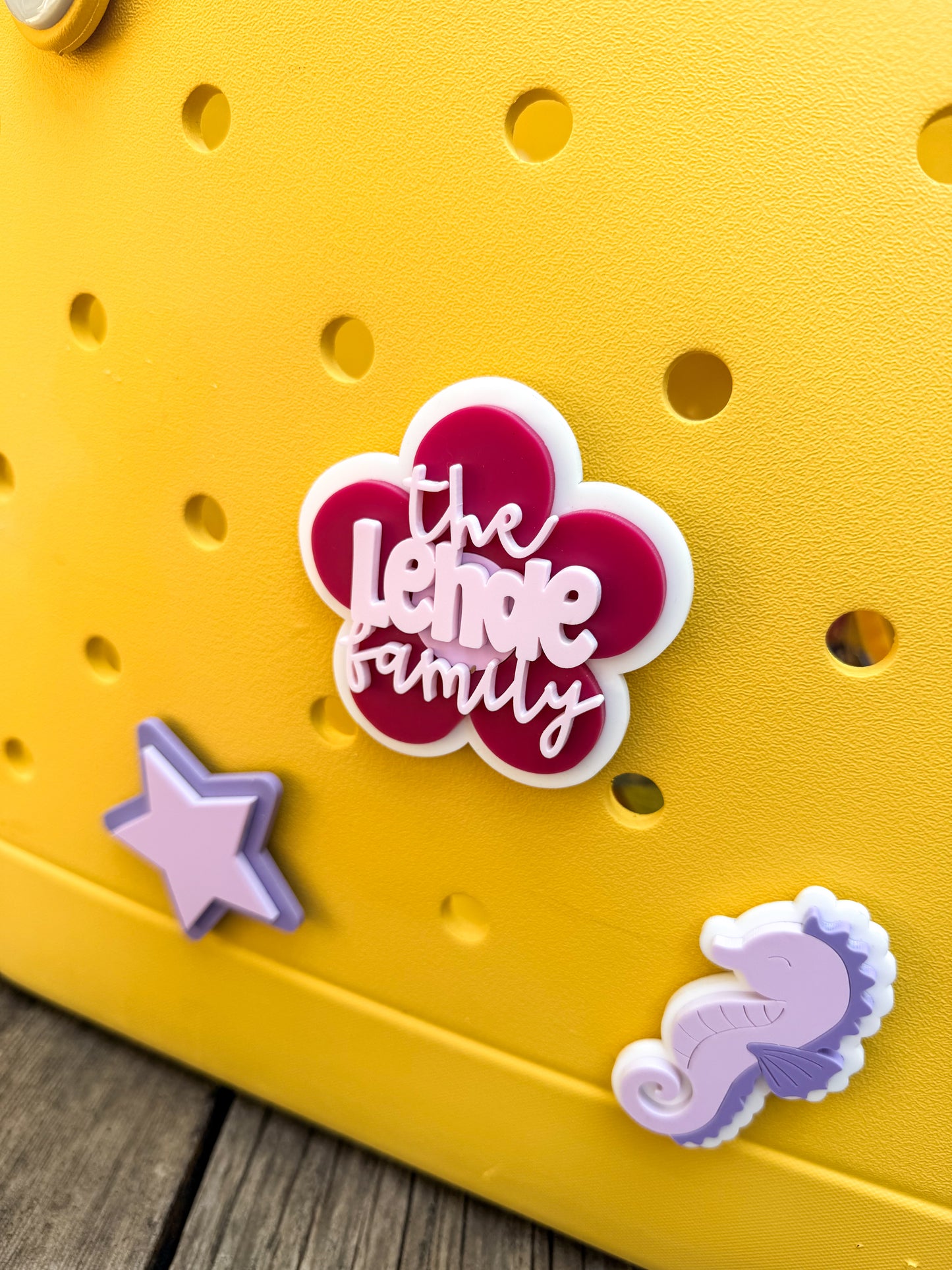 Bogg Bag Flower, Star and Ice Cream Charms