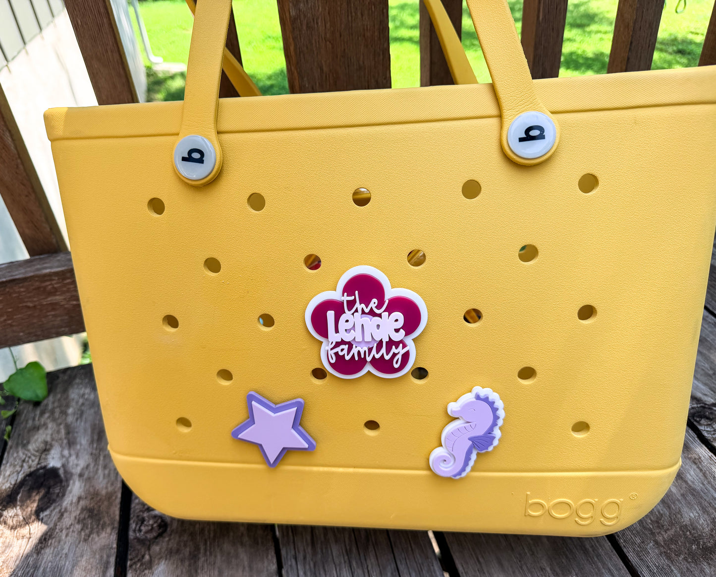 Bogg Bag Flower, Star and Ice Cream Charms