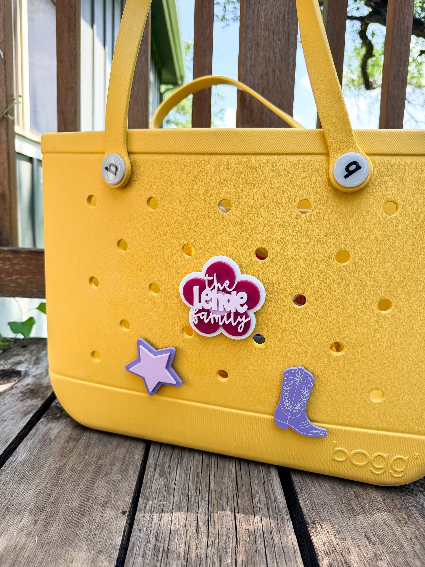 Bogg Bag Flower, Star and Ice Cream Charms
