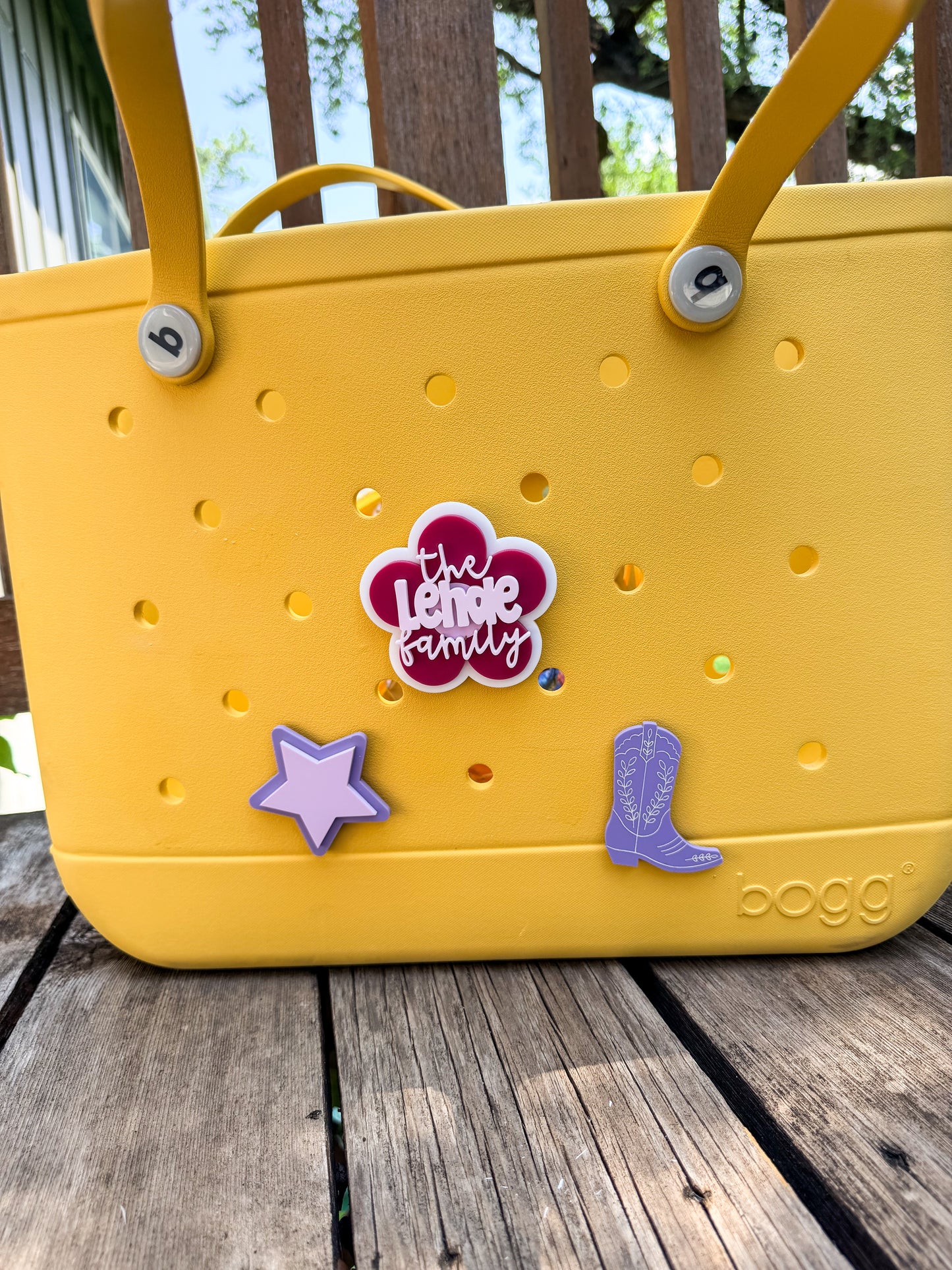 Bogg Bag Flower, Star and Ice Cream Charms